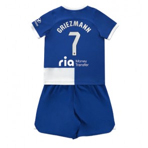 Atletico Madrid Antoine Griezmann #7 kläder Barn 2023-24 Bortatröja Kortärmad (+ korta byxor)